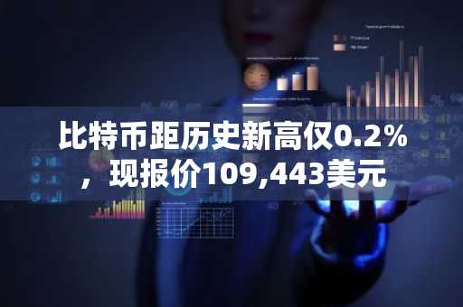 比特币距历史新高仅0.2%，现报价109,443美元