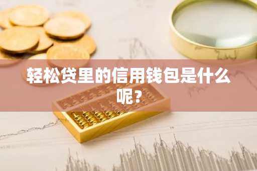 轻松贷里的信用钱包是什么呢？