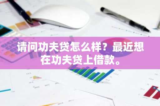 请问功夫贷怎么样？最近想在功夫贷上借款。