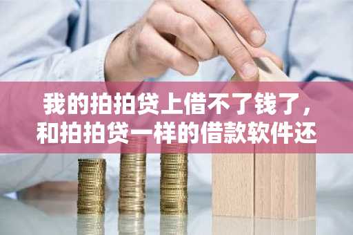我的拍拍贷上借不了钱了，和拍拍贷一样的借款软件还有哪些啊？
