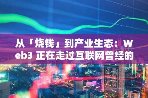 从「烧钱」到产业生态：Web3 正在走过互联网曾经的老路