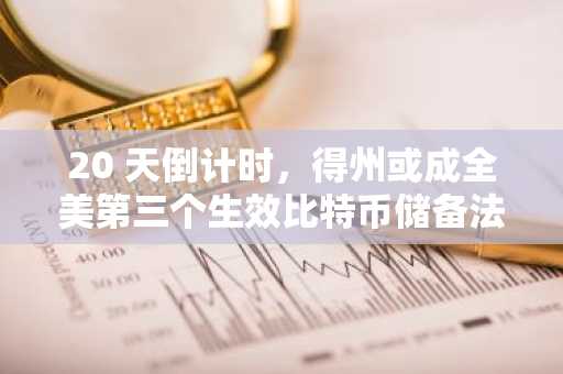 20 天倒计时，得州或成全美第三个生效比特币储备法案的州