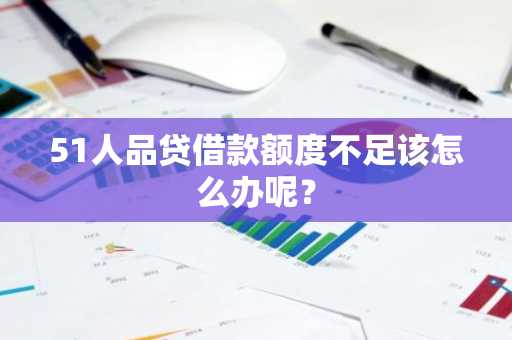 51人品贷借款额度不足该怎么办呢？