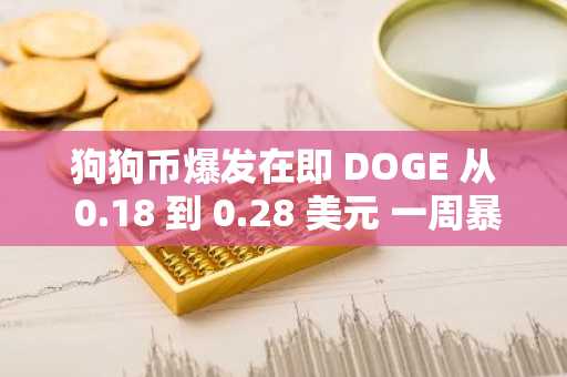 狗狗币爆发在即 DOGE 从 0.18 到 0.28 美元 一周暴涨 55% 牛市预演还是主升开启？