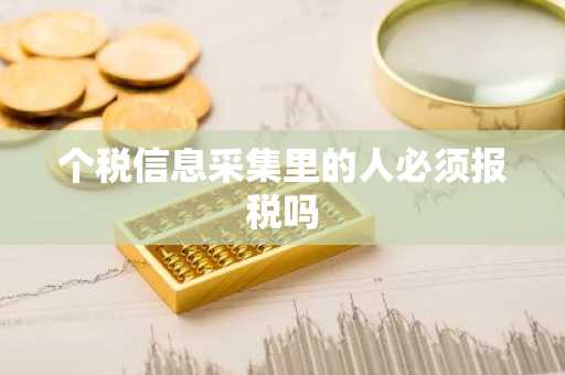 个税信息采集里的人必须报税吗