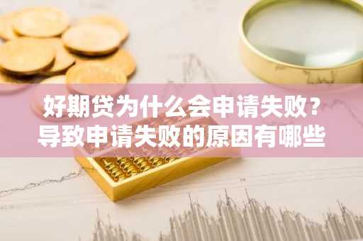 好期贷为什么会申请失败？导致申请失败的原因有哪些？