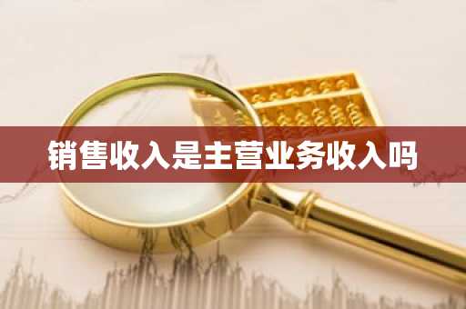 销售收入是主营业务收入吗