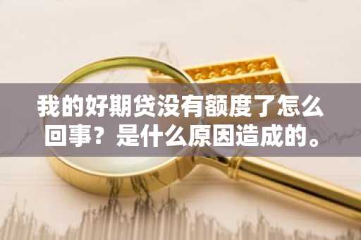 我的好期贷没有额度了怎么回事？是什么原因造成的。