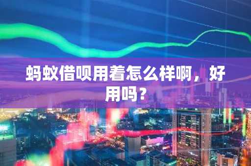 蚂蚁借呗用着怎么样啊，好用吗？
