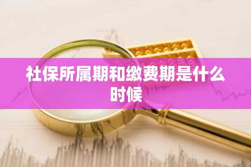 社保所属期和缴费期是什么时候