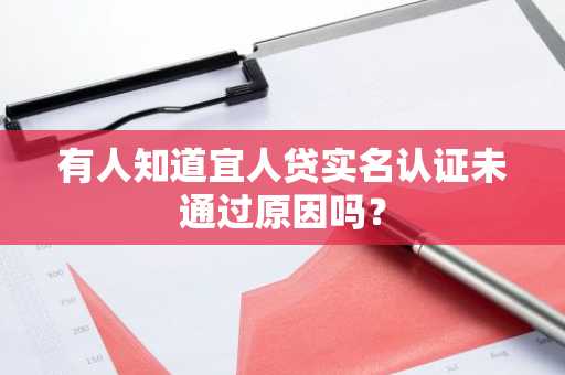 有人知道宜人贷实名认证未通过原因吗？