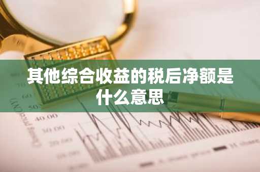 其他综合收益的税后净额是什么意思