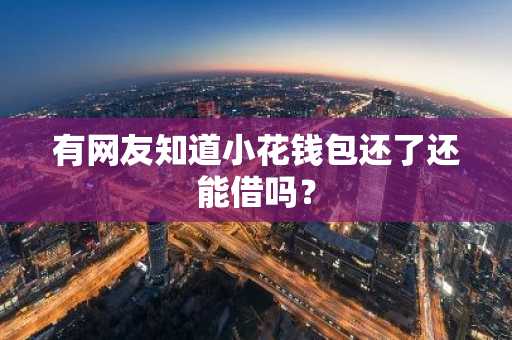 有网友知道小花钱包还了还能借吗？