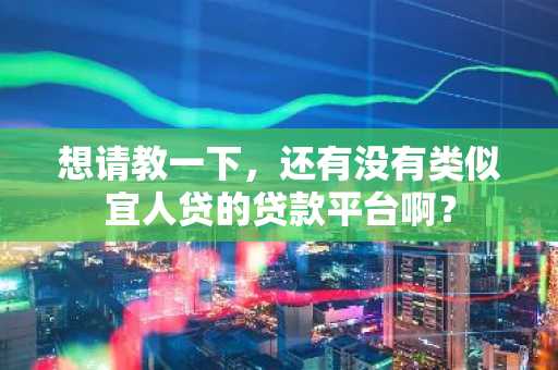 想请教一下，还有没有类似宜人贷的贷款平台啊？