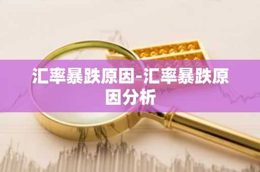 汇率暴跌原因-汇率暴跌原因分析