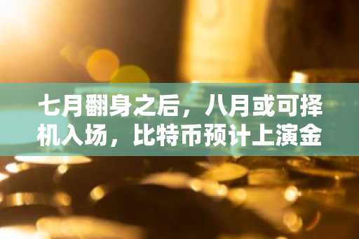 七月翻身之后，八月或可择机入场，比特币预计上演金九银十