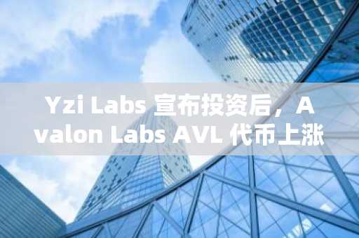Yzi Labs 宣布投资后，Avalon Labs AVL 代币上涨