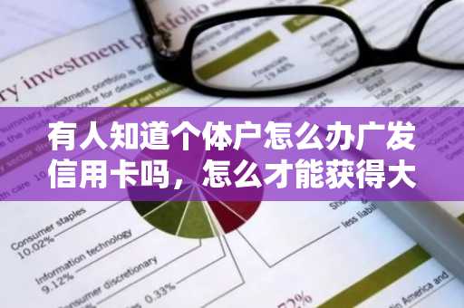 有人知道个体户怎么办广发信用卡吗，怎么才能获得大额度？
