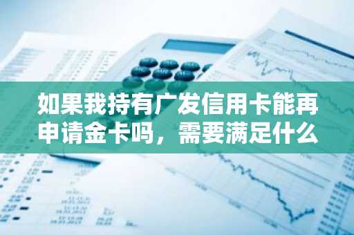 如果我持有广发信用卡能再申请金卡吗，需要满足什么条件？