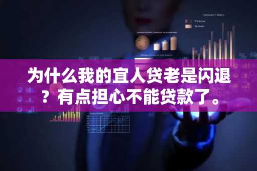 为什么我的宜人贷老是闪退？有点担心不能贷款了。