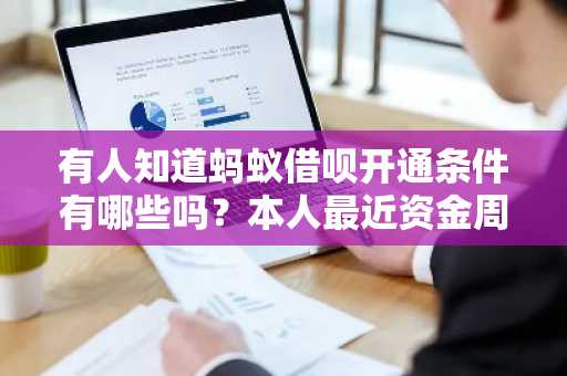 有人知道蚂蚁借呗开通条件有哪些吗？本人最近资金周转有困难。
