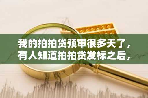 我的拍拍贷预审很多天了，有人知道拍拍贷发标之后，预审要多久吗？