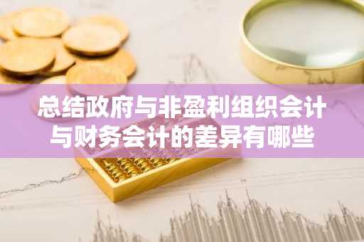 总结政府与非盈利组织会计与财务会计的差异有哪些