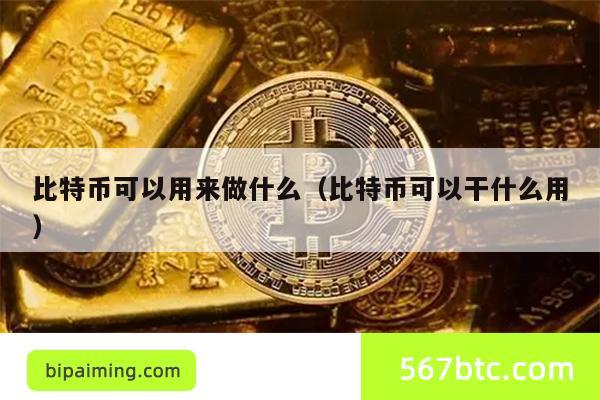 比特币可以用来做什么（比特币可以干什么用）