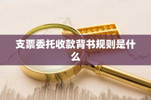 支票委托收款背书规则是什么