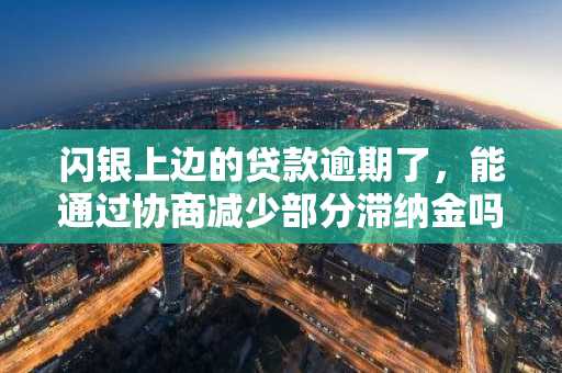 闪银上边的贷款逾期了，能通过协商减少部分滞纳金吗？