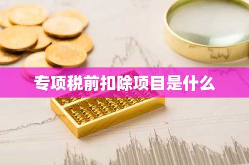 专项税前扣除项目是什么