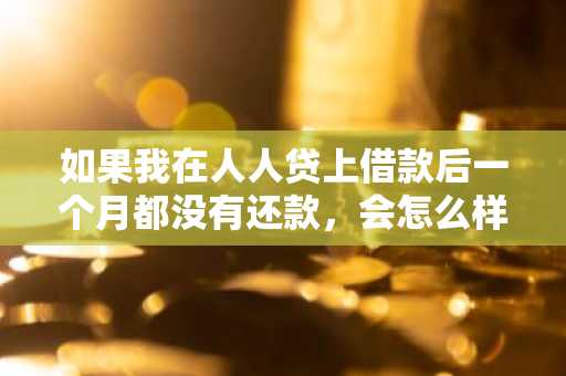 如果我在人人贷上借款后一个月都没有还款，会怎么样？
