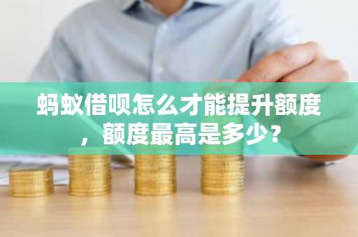 蚂蚁借呗怎么才能提升额度，额度最高是多少？