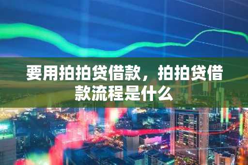 要用拍拍贷借款，拍拍贷借款流程是什么
