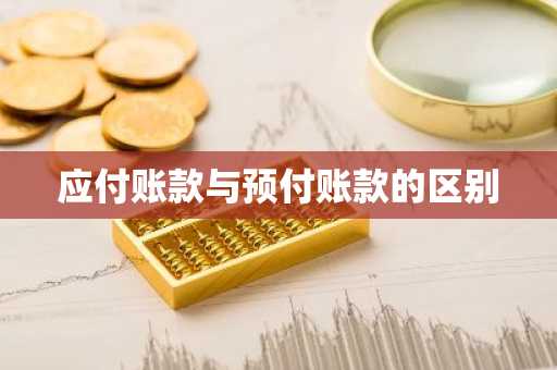 应付账款与预付账款的区别