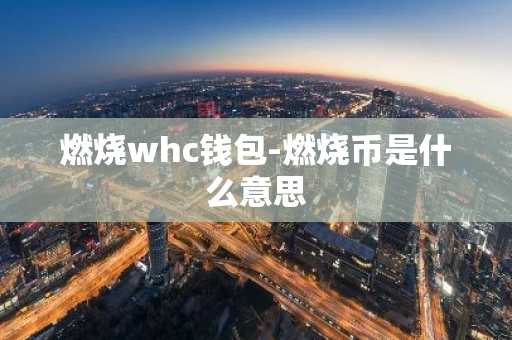 燃烧whc钱包-燃烧币是什么意思