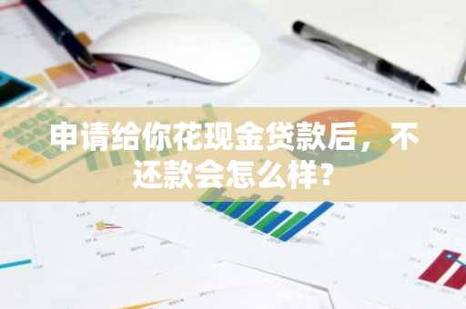 申请给你花现金贷款后，不还款会怎么样？