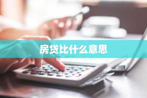 房贷比什么意思
