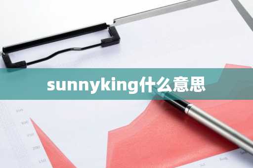 sunnyking什么意思