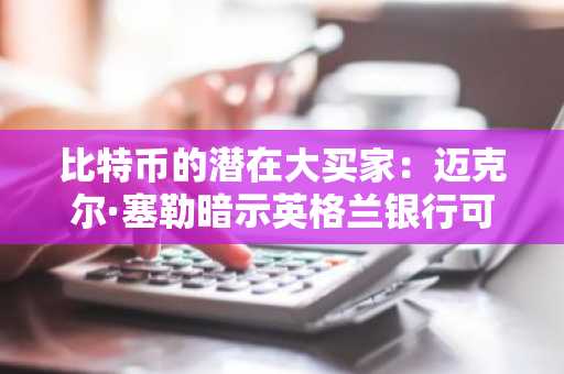 比特币的潜在大买家：迈克尔·塞勒暗示英格兰银行可能加入储备行列