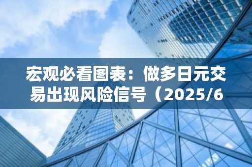 宏观必看图表：做多日元交易出现风险信号（2025/6/12）