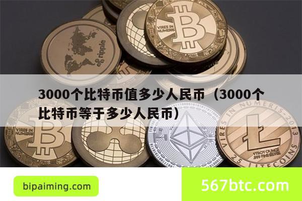 3000个比特币值多少人民币（3000个比特币等于多少人民币）