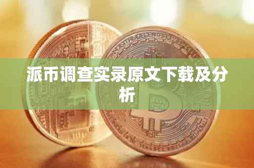 派币调查实录原文下载及分析