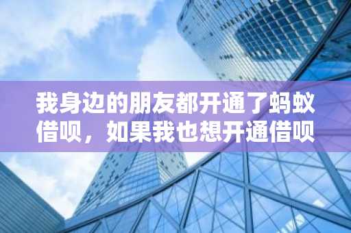 我身边的朋友都开通了蚂蚁借呗，如果我也想开通借呗，最新的方法是什么？