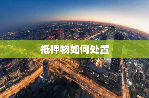 抵押物如何处置