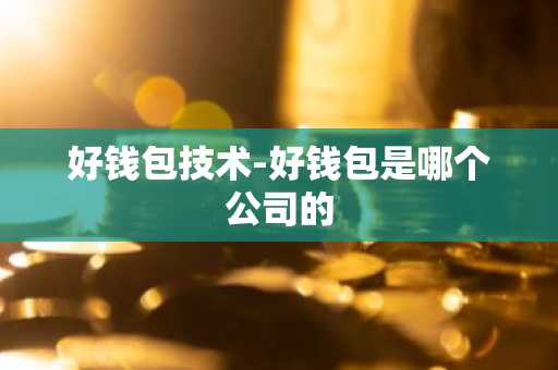 好钱包技术-好钱包是哪个公司的