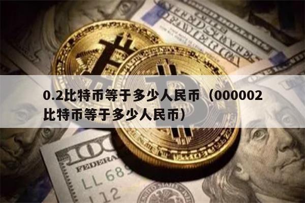 0.2比特币等于多少人民币（000002比特币等于多少人民币）
