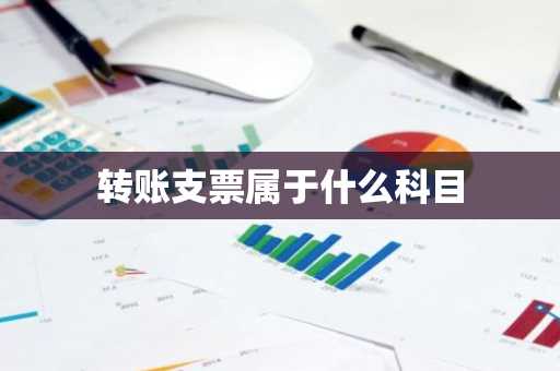 转账支票属于什么科目