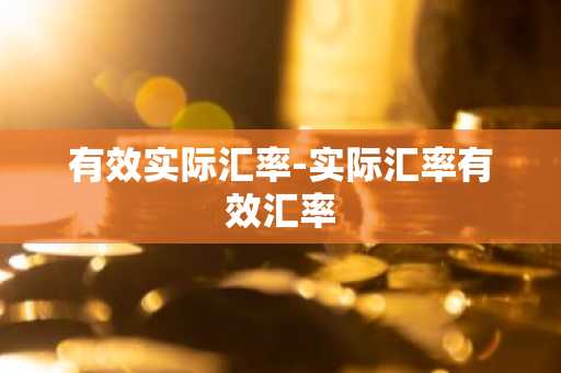 有效实际汇率-实际汇率有效汇率