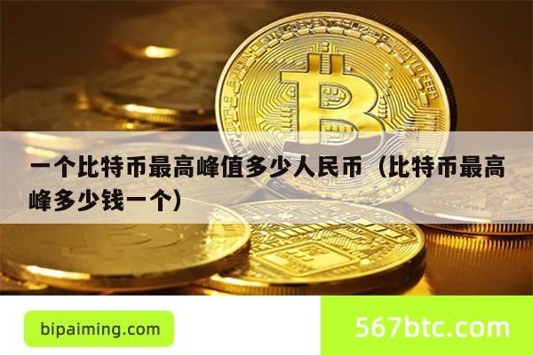 一个比特币最高峰值多少人民币（比特币最高峰多少钱一个）